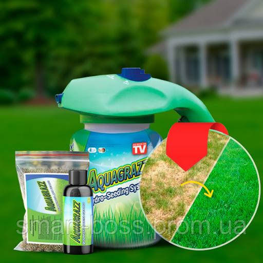 Газон. Набор Жидкий Газон "Hydro Mousse Liquid Lawn" + рыспылитель для посева, гидропосев, газон - фото 2 - id-p1573981996