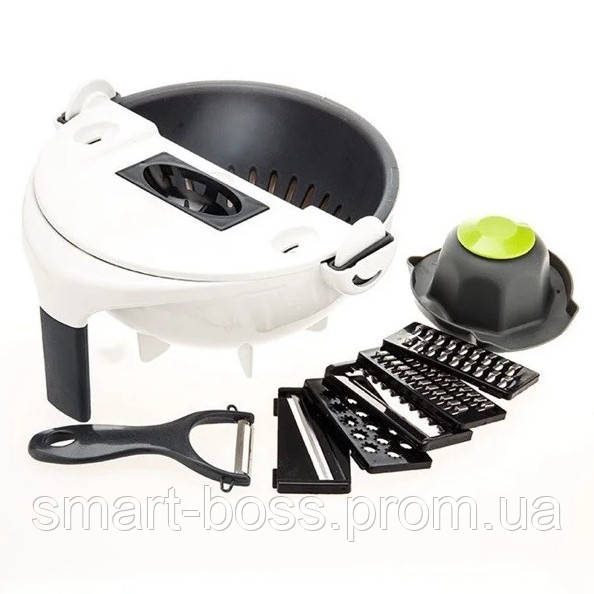 9 в 1 Мультислайсер WET BASKET VEGETABLE CUTTER, Многофункциональная, для кухни,AS - фото 2 - id-p1573982004