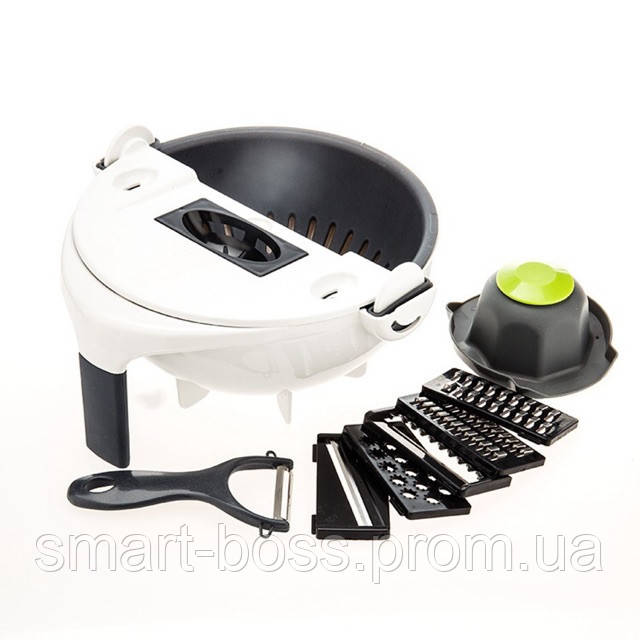 9 в 1 Мультислайсер WET BASKET VEGETABLE CUTTER, Многофункциональная, для кухни,AS - фото 3 - id-p1573982004