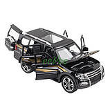 Машинка Mitsubishi Pajero моделька іграшка металева колекційна 16 см Чорний (59413), фото 3