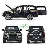 Машинка Mitsubishi Pajero моделька іграшка металева колекційна 16 см Чорний (59413), фото 7