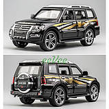 Машинка Mitsubishi Pajero моделька іграшка металева колекційна 16 см Чорний (59413), фото 8