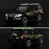 Машинка Mitsubishi Pajero моделька іграшка металева колекційна 16 см Чорний (59413), фото 9
