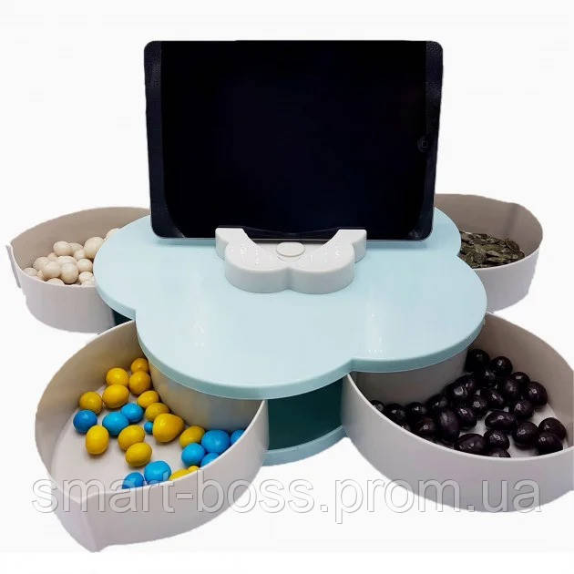 Универсальный органайзер менажница для сладостей с подставкой для гаджетов Candy Box 1 ярус - фото 1 - id-p1573982344