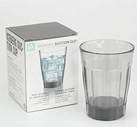 Стакан стеклянный с присоской для устойчивости suction cup w6760