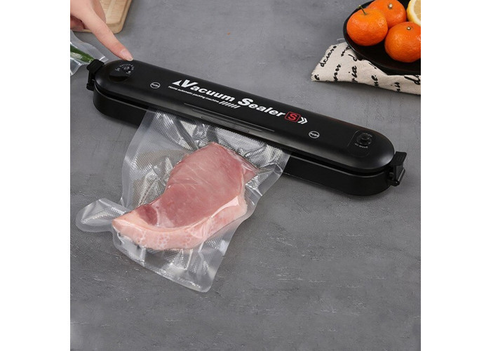 Вакууматор побутової Vacuum Sealer вакуумний пакувальник чорний