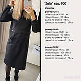 Стильне плаття з капюшоном, тринитка на флісі, 50-52 р. | Тепла Сукня-худі у спортивному стилі | Батал, фото 6