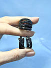 Комплект с черным родием на серебре Айсберг, фото 2