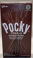 ШОКОЛАДНЫЕ ПАЛОЧКИ POCKY DOUBLE CHOCO GLICO 47 г