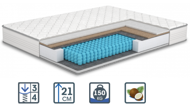 Матрац Блогер/Blogger 21см 70*190 з кокосом, фото 1