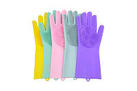 Перчатка силиконовые для мойки посуды Gloves for washing,ТЕ