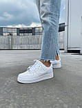 Чоловічі / жіночі кросівки Nike Air Force 1 Low White Classic | Найк Аір Форс 1 Низькі Білі Класичні, фото 5