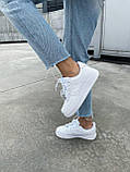 Чоловічі / жіночі кросівки Nike Air Force 1 Low White Classic | Найк Аір Форс 1 Низькі Білі Класичні, фото 3