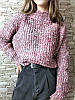 Велюровий жіночий светр меланж 42-44 (в кольорах), фото 2