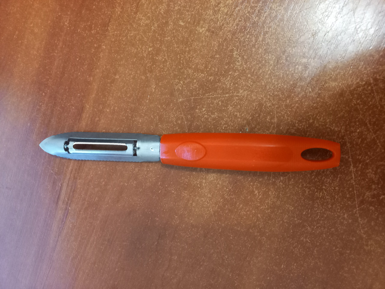 Ніж економка овочечистка великий з пластмасовою ручкою для очищення овочів та фруктів 20.5 см