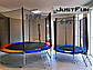 Батут Just Fun 183см Blue зовнішня сітка, фото 7