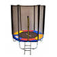 Батут Just Fun 183см Multicolor зовнішня сітка, фото 6