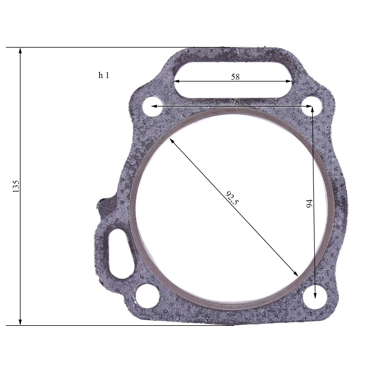 Прокладка головки циліндра 92 мм-192F, фото 1