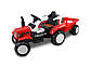 Трактор з причеп на акумулятор Just Drive K3 (червоний), фото 2