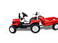 Трактор з причеп на акумулятор Just Drive K3 (червоний), фото 7