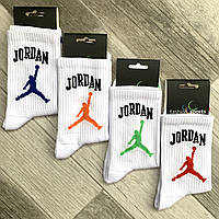 Носки мужские демисезонные хлопок Jordan Mirabello Fashion Sports, размер 42-45, белые, 05795