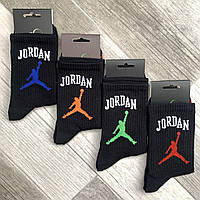 Носки мужские демисезонные хлопок Jordan Mirabello Fashion Sports, размер 42-45, чёрные, 05796