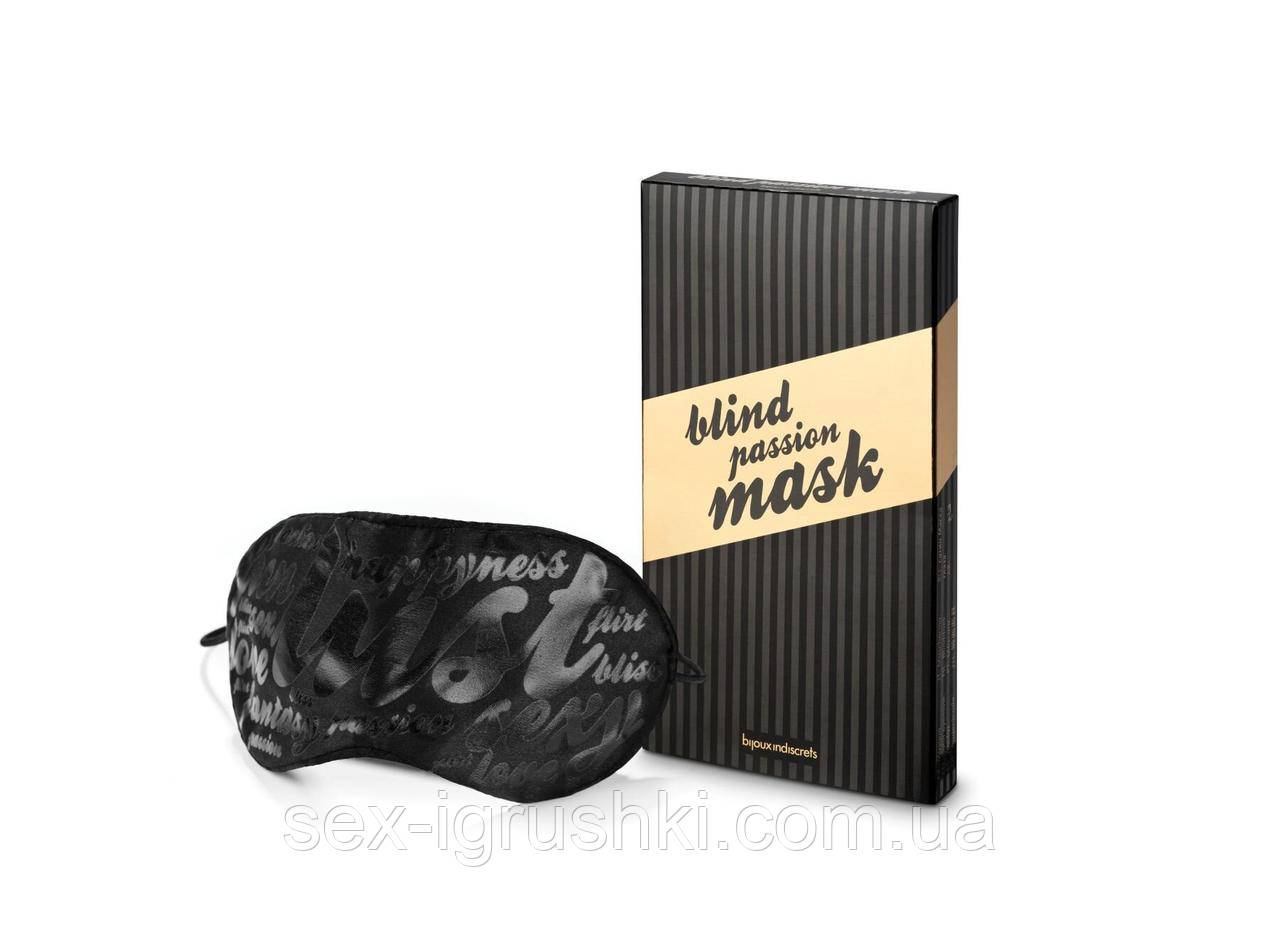 Маска ніжна на очі Bijoux Indiscrets - Blind Passion Mask в подарунковій упаковці SO2327