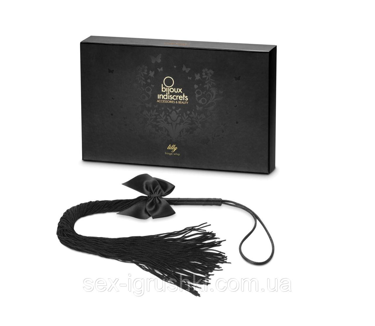 Батіг Bijoux Indiscrets - Lilly - Fringe whip прикрашений шнуром і бантиком, в подарунковій упаковці SO2330