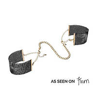 Наручники Bijoux Indiscrets Desir Metallique Handcuffs - Black, металеві, стильні браслети SO2663