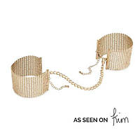 Наручники Bijoux Indiscrets Desir Metallique Handcuffs - Gold, металеві, стильні браслети SO2664
