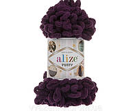 Пряжа для вязания Alize "Puffy" Цвет баклажан 111