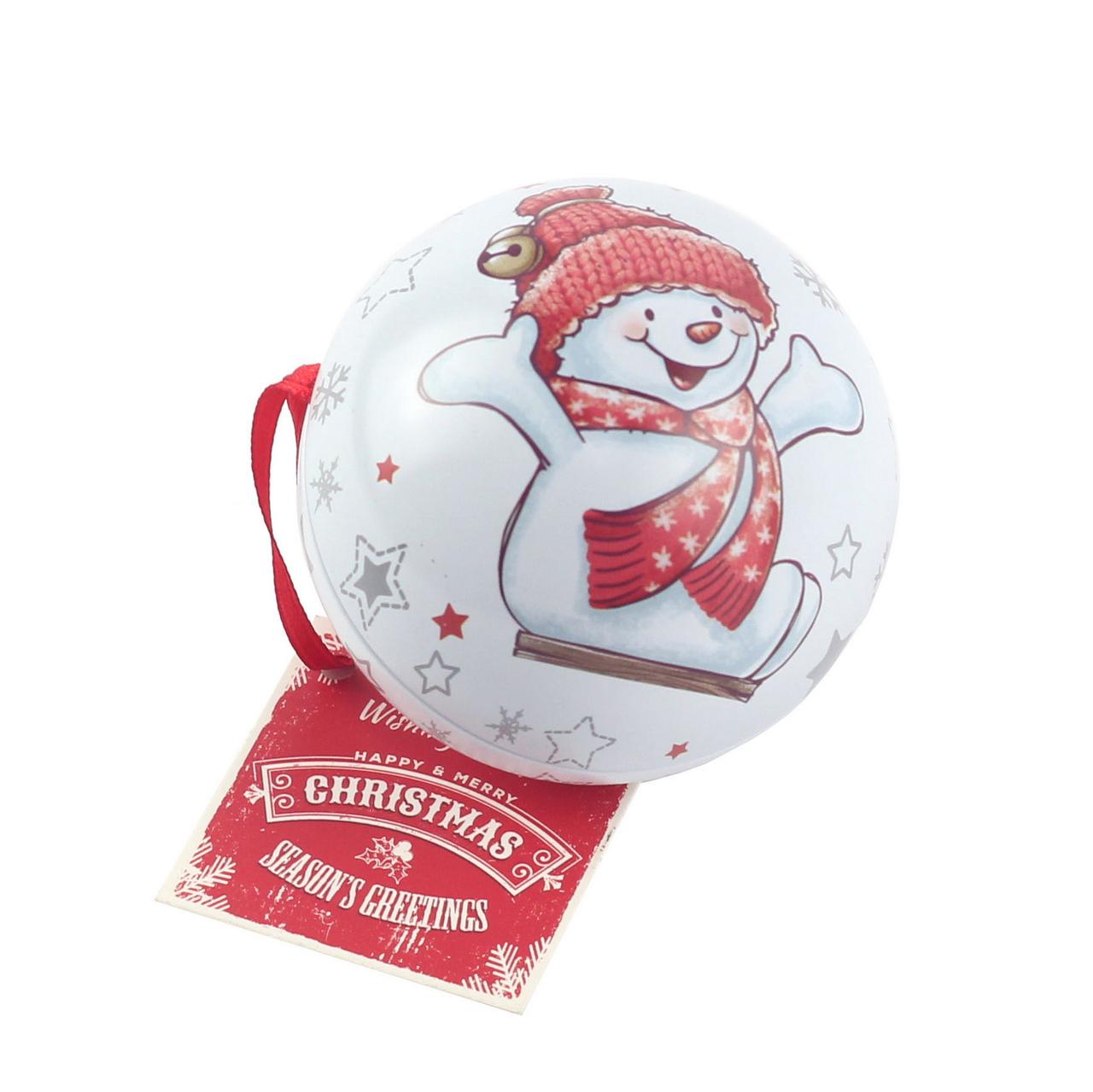 Коробка-куля "Сніговик", фото 1