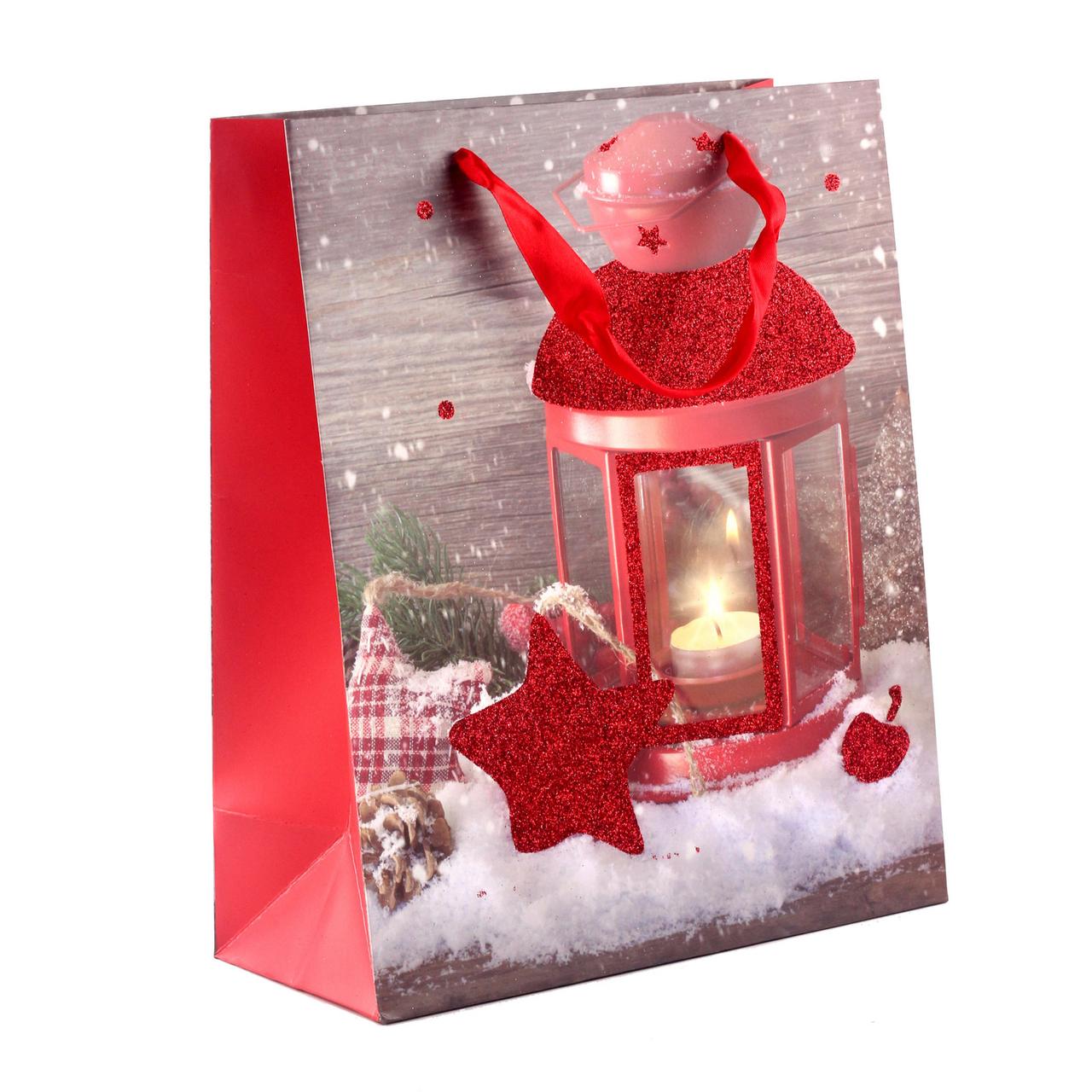 Пакет паперовий "Christmas Snow", 26 х 32 см, фото 1