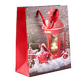 Пакет паперовий "Christmas Snow", 26 х 32 см, фото 2