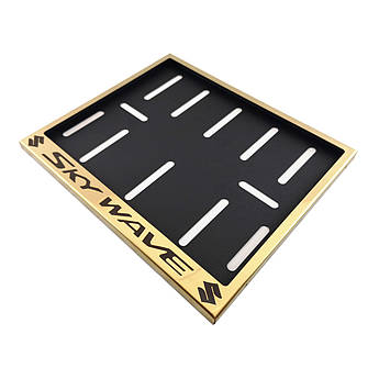 Рамка для мотономера Suzuki SkyWave gold метал