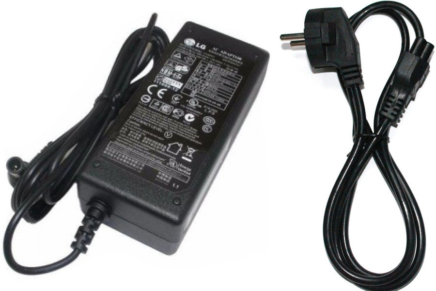 Блок живлення для ноутбука LG 19V 1,3 A (25 Вт) штекер 6,5*4,4 мм, довжина 0,9 м + кабель живлення