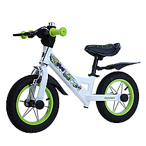 Біговел велобіг дитячий алюмінієвий на надувних колесах Animate 12 дюймів BALANCE TILLY T-212526 Зелений