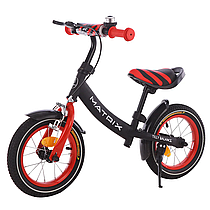 Біговел велобіг дитячий Сталева рама надувні колеса 12 дюймів Matrix T-21259 Червоний