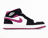 Кроссовки Air Jordan 1 Mid Black/Purple