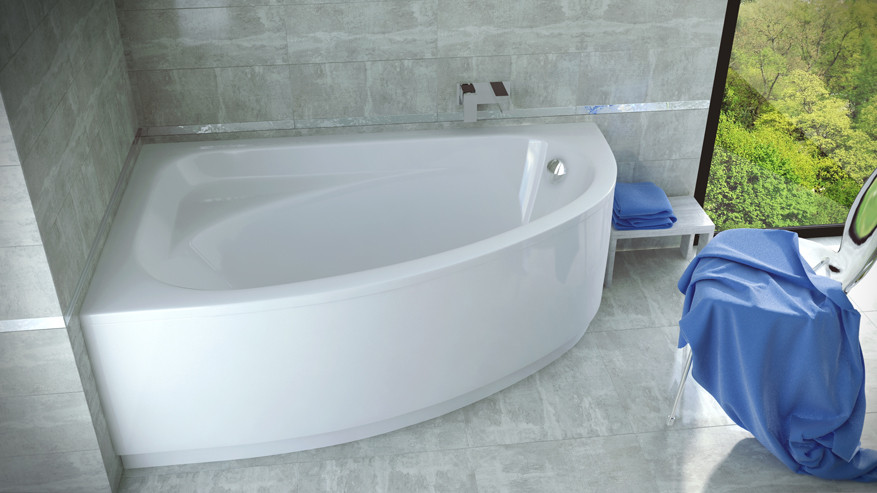 Акрилова ванна Cornea 150х100 (ліва) Besco PMD Piramida