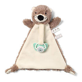 Обіймашка для малюків з тримачем для пустушки "Видра Магі"