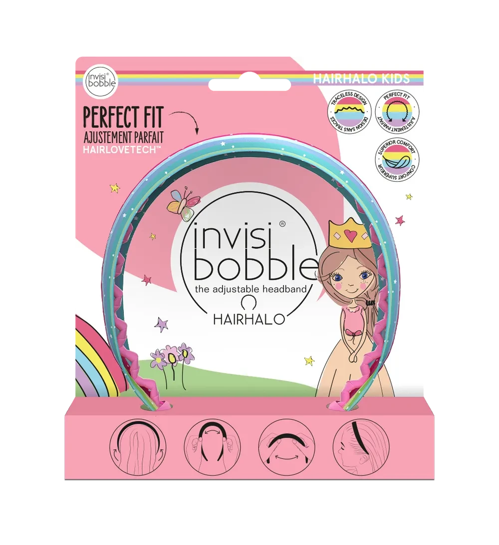 Дитячий обруч для волосся invisibobble HAIRHALO KIDS Rainbow Crown