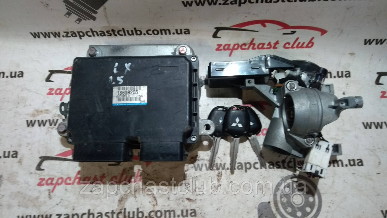 Комплект иммоберілайзера (блок, замок запалювання, ключі) 1860B255, 8670A037 993129 Lancer X Mitsubishi, фото 1