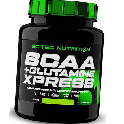 Всаа Глютамін Scitec BCAA Glutamine Xpress 600 г bubble gum, фото 2
