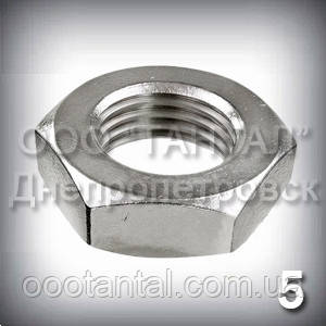 Гайка М5 низька ГОСТ 5929-70 (ГОСТ 5916-70, DIN 439, ISO 4035,4036,8675) оцинкована