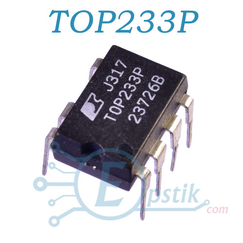 TOP233P, AC-DC ШІМ контролер, DIP7