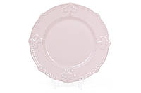 Набір (6шт.) керамічних десертних тарілок Королівська лілія 21,5см, колір - рожевий