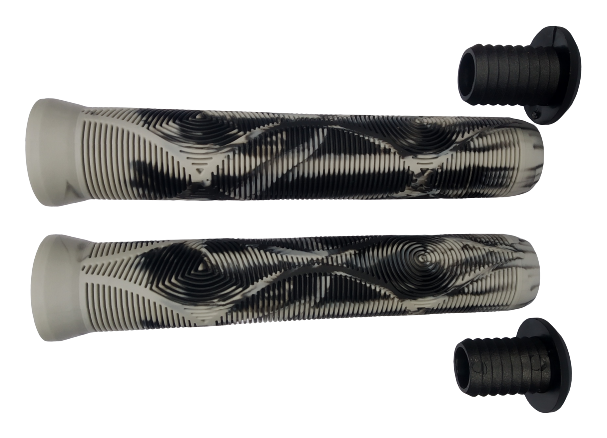 Комплект грипсів для трюкового самоката Maraton 167 мм із заглушками (сірий)