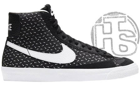 Чоловічі кросівки Nike Blazer Mid 77 Polka Swoosh Black White ALL07896, фото 1