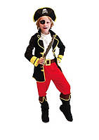 Детский карнавальный костюм Пирата для мальчиков на рост 100-120 см, от 3 до 6 лет